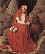 WEYDEN, Rogier van der St Jerome and the Lion Spain oil painting artist